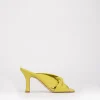 Ciabatta da passeggio tacco 8 giallo