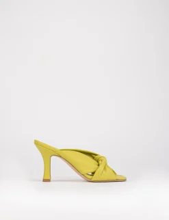 Ciabatta da passeggio tacco 8 giallo