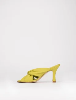 Ciabatta da passeggio tacco 8 giallo