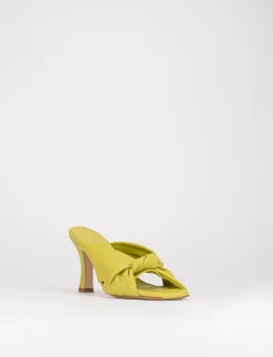 Ciabatta da passeggio tacco 8 giallo
