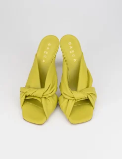 Ciabatta da passeggio tacco 8 giallo