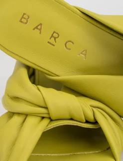 Ciabatta da passeggio tacco 8 giallo