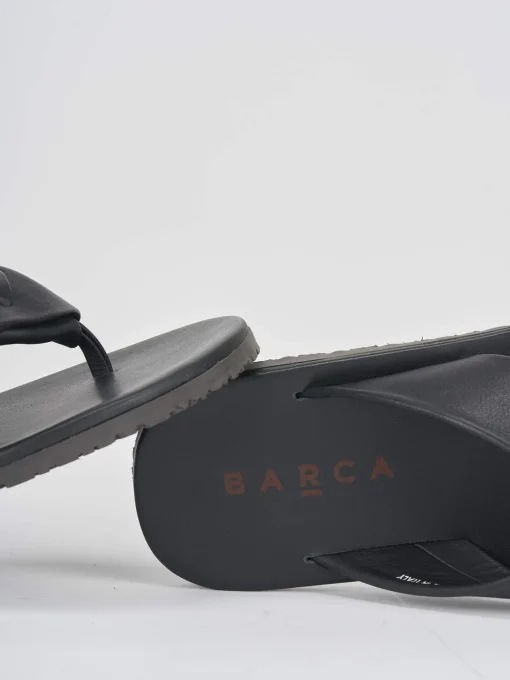 Ciabatta infradito con tacco 20 nero
