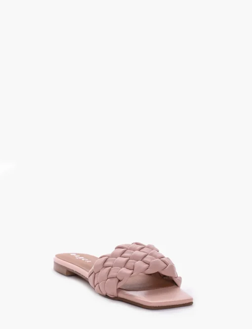 Ciabatta passeggio tacco 1 cm rosa