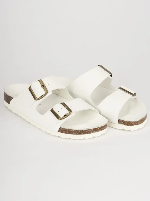 Ciabatte pelle bianco