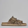 Ciabatte pelle bronzo