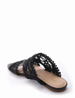 Ciabatte tacco 1 cm nero