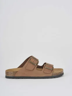 Ciabatte tacco 1cm nabuk testa