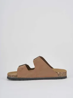 Ciabatte tacco 1cm nabuk testa