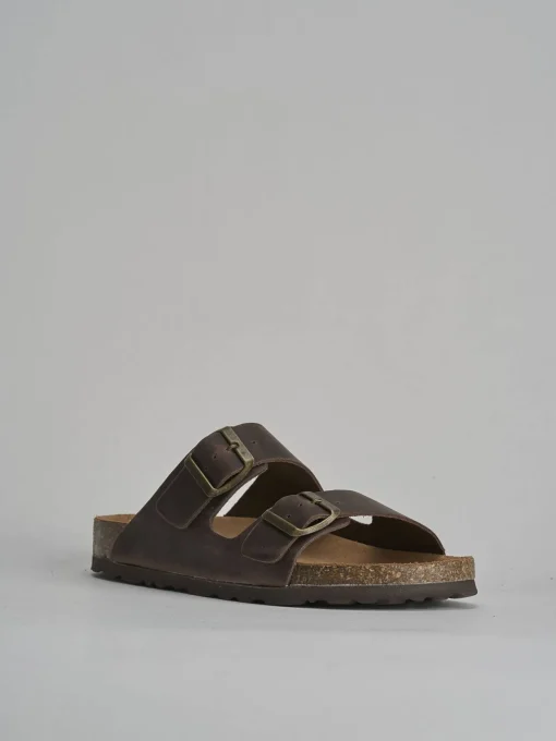 Ciabatte tacco 1cm nabuk testa