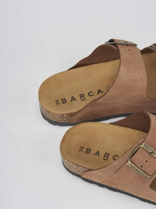 Ciabatte tacco 1cm nabuk testa