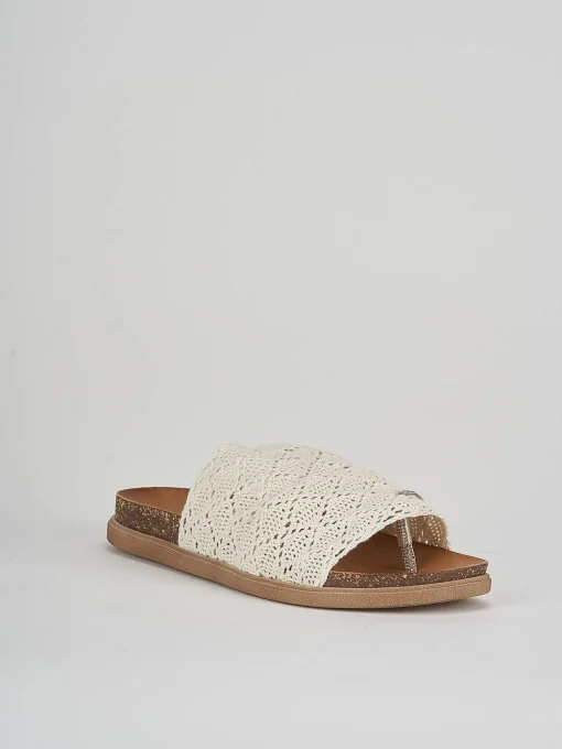 Ciabatte tacco 1cm pelle bianco