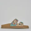 Ciabatte tacco 1cm pelle marrone