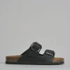 Ciabatte tacco 1cm pelle nero
