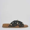 Ciabatte tacco 1cm pelle nero