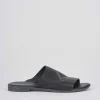 Ciabatte tacco 1cm pelle nero
