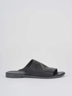 Ciabatte tacco 1cm pelle nero