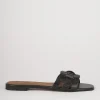 Ciabatte tacco 1cm pelle nero