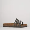 Ciabatte tacco 1cm pelle nero