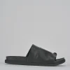 Ciabatte tacco 1cm pelle nero