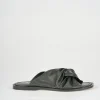 Ciabatte tacco 1cm pelle nero