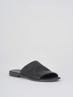 Ciabatte tacco 1cm pelle nero