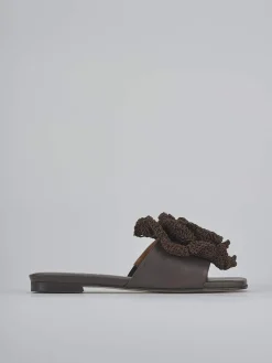 Ciabatte tacco 1cm pelle testa