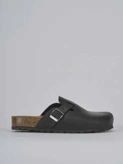 Ciabatte tacco 1cm pelle testa