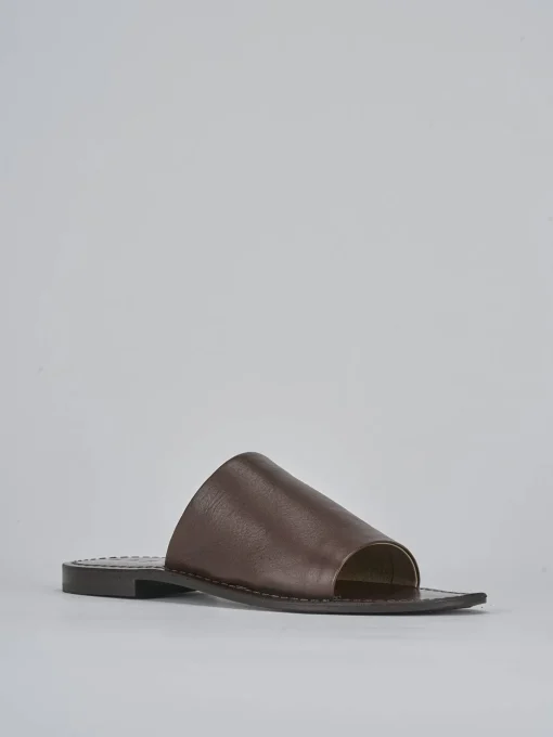 Ciabatte tacco 1cm pelle testa