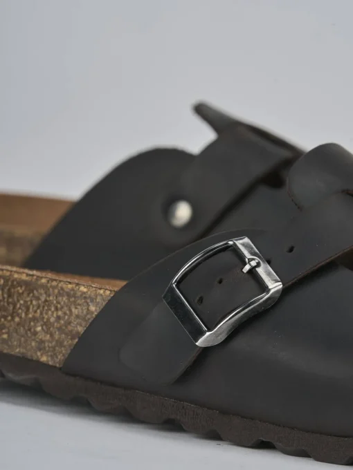 Ciabatte tacco 1cm pelle testa