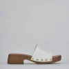 Ciabatte tacco 3cm vernice bianco