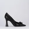 Décolleté e slingback tacco 9cm pelle nero