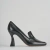 Décolleté e slingback tacco 9cm pelle nero