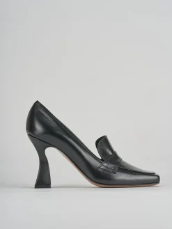 Décolleté e slingback tacco 9cm pelle nero