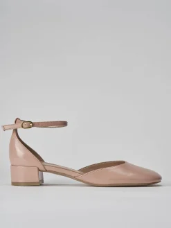 Décolleté e slingback tacco 3cm vernice rosa