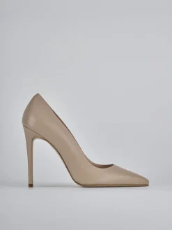 Décolleté e slingback tacco 10cm pelle rosa