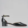 Décolleté e slingback tacco 3cm vernice nero