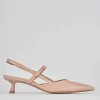 Décolleté e slingback tacco 5cm pelle rosa