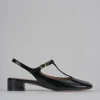 Décolleté e slingback tacco 3cm vernice nero