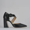 Décolleté e slingback tacco 9cm pelle nero