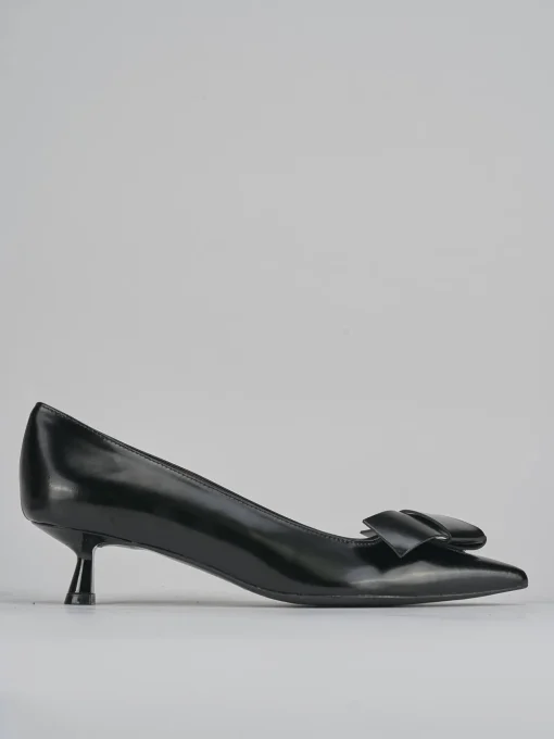 Décolleté e slingback tacco 5cm pelle nero