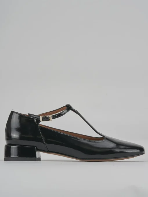 Décolleté e slingback tacco 3cm pelle nero