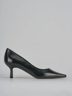 Décolleté e slingback tacco 3cm vernice nero