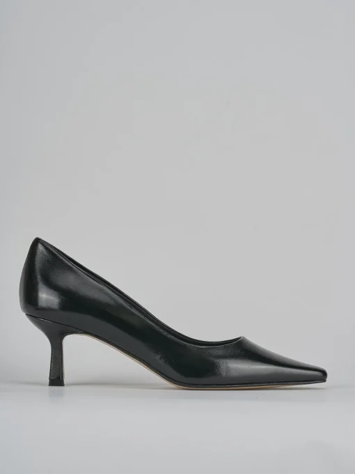 Décolleté e slingback tacco 3cm vernice nero