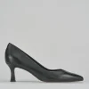 Décolleté e slingback tacco 5cm pelle nero