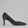 Décolleté e slingback tacco 7cm pelle nero