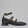 Décolleté e slingback tacco 3cm pelle nero