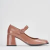 Décolleté e slingback tacco 8cm vernice rosa