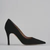 Décolleté e slingback tacco 9cm camoscio nero