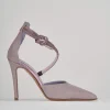 Décolleté e slingback tacco 10cm pelle rosa